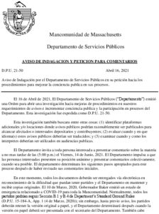 Icon of D P U  21-50 Notice Of Inquiry And Request For Comments (Spanish)